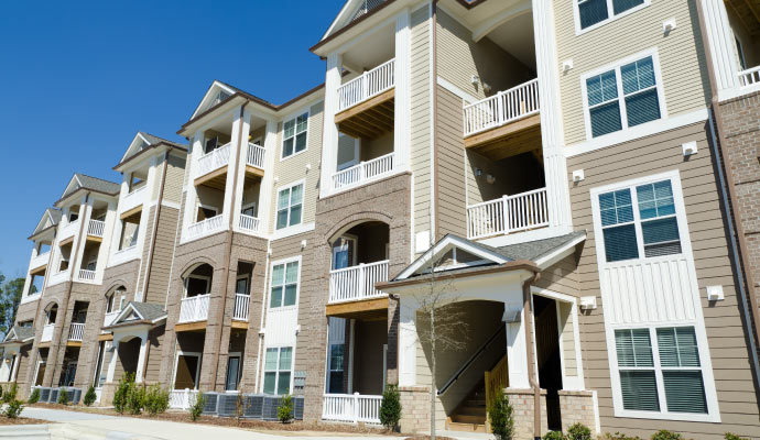 An apartment building exterior