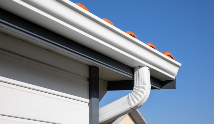 Installed gutter