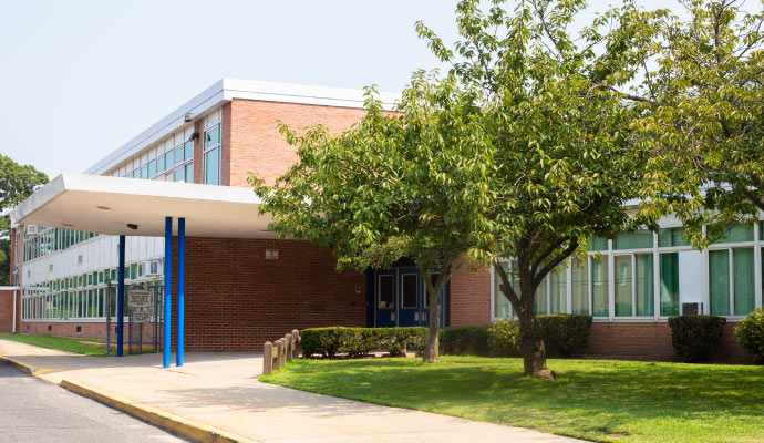 A school exterior